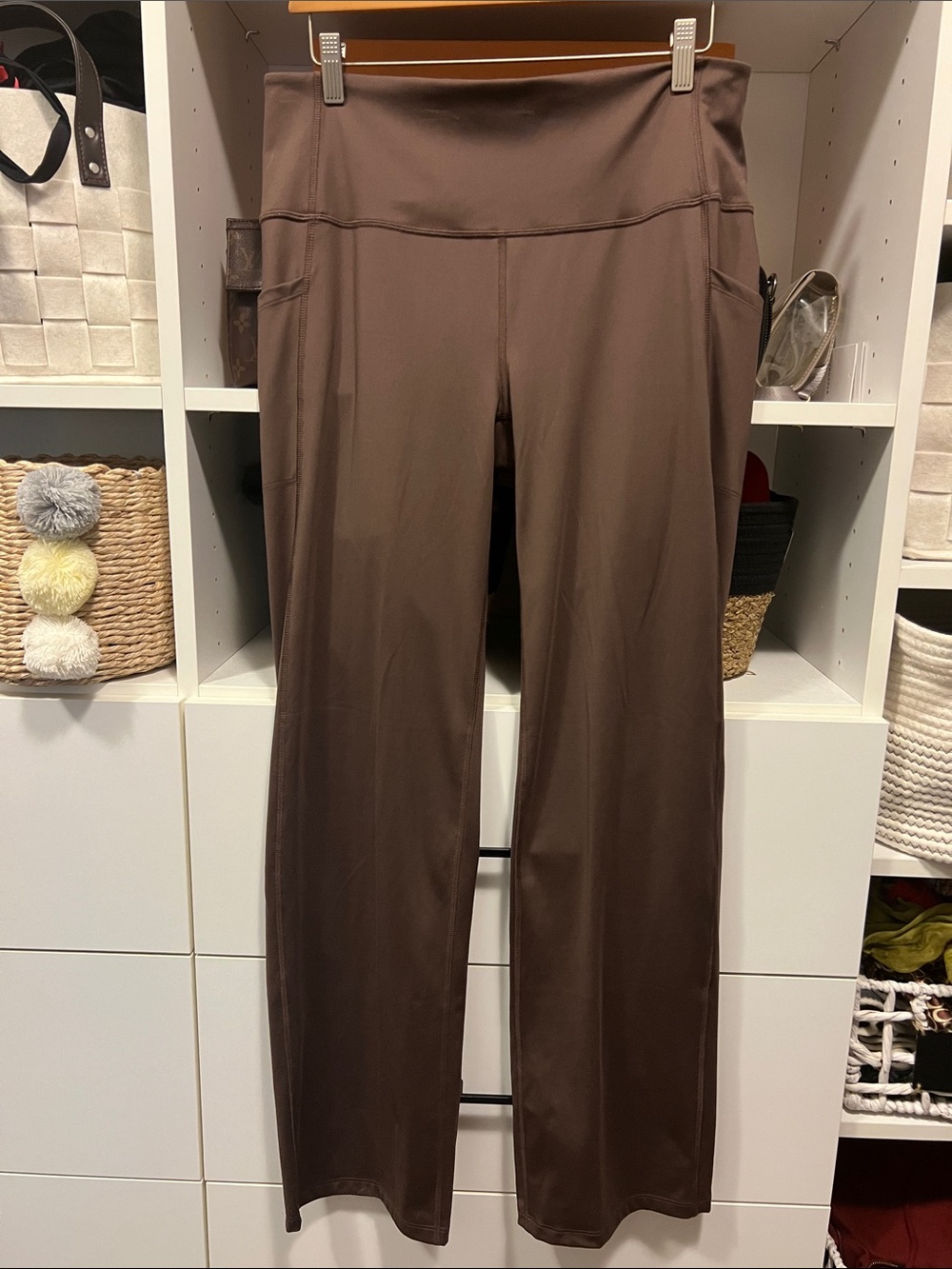 all in motion Wide-Leg High-Rise Pants in Brown